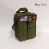 MOLLE Tactical First Aid Bag - Detachable Medical Kit with Emergency Supplies for EMT, Survival, and Tactical Gear