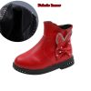 Rabbits Ears Boots Girls Crystal Autumn Booties Warm Cozy Winter Shoes for Girl Polka Dot Bow Little Girl Snow Boots Kids F07232