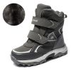 BONA New Classics Style Children Boots Hook & Loop Boys Snow Boots Leather Boys Ankle Boots Outdoor Fashion Sneakers