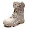 Comfort Beige Outdoor Hiking Boots Couple Men Trekking Shoes Women Big Size Military Tactical Boots For Men hiking sheos snow bo