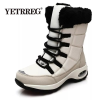 High Quality Waterproof Winter Women Boots Warm Plush Women's Snow Boots Outdoor Non-slip Sneakers Fur Platform Ankle Boots