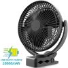 10000mAh Rechargeable Portable Fan, 8-Inch Battery Operated Clip on Fan, USB Fan, 4 Speeds, Strong Airflow, Sturdy Clamp for Personal Office Desk Golf