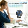 10000mAh Rechargeable Portable Fan, 8-Inch Battery Operated Clip on Fan, USB Fan, 4 Speeds, Strong Airflow, Sturdy Clamp for Personal Office Desk Golf