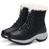 Women Boots White Winter Shoes For Women Ankle Boots Super Warm Snow Botas De Mujer Black Platform Shoes With Heels Boots Female