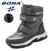 BONA New Arrival Classics Style Children Boots Hook & Loop Boys Winter Shoes Round Toe Girls Snow Boots Light Free Shipping