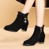 Plus Size 35-43 Winter Casual Women Pumps Warm Ankle Boots Waterproof High Heels Snow 2020 Shoes Botas Patent Botas Muje758