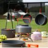 Small Outdoor Camping Cooker; Boiling Kettle Frying Pan & Stock Pot; Portable Travel Equipment; Sports & Outdoor Supplies