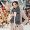 Electric Heated Winter Scarf USB Heating Neck Wrap Unisex Heated Neck Shawl Soft Warm Scarves 3 Heating Modes for Outdoor Cycling Skiing Skating