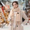 Electric Heated Winter Scarf USB Heating Neck Wrap Unisex Heated Neck Shawl Soft Warm Scarves 3 Heating Modes for Outdoor Cycling Skiing Skating