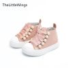 Spring Autumn new kids shoes school perfect Rivet pearl design girls princess boots Super soft and comfortab 1-6 years old