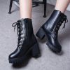 Top Quality Split Leather Women Boots Dr new Boots Shoes High Top Motorcycle Autumn Winter Shoes Woman Snow Boots ty67