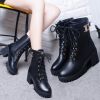 Top Quality Split Leather Women Boots Dr new Boots Shoes High Top Motorcycle Autumn Winter Shoes Woman Snow Boots ty67