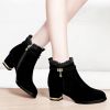 Plus Size 35-43 Winter Casual Women Pumps Warm Ankle Boots Waterproof High Heels Snow 2020 Shoes Botas Patent Botas Muje758