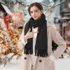 Electric Heated Winter Scarf USB Heating Neck Wrap Unisex Heated Neck Shawl Soft Warm Scarves 3 Heating Modes for Outdoor Cycling Skiing Skating