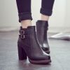 New Women Boot Autumn Winter Short Boots Women High Heel Shoes Boots Women Ankle Boots Black Women Shoes 567