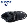 BONA New Classics Style Children Boots Hook & Loop Boys Snow Boots Leather Boys Ankle Boots Outdoor Fashion Sneakers