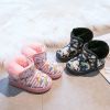 2022 Cute Cartoon Unicorn Children snow boots Pink Cute Girl Keep Warm Shoes Childhood Black Kids Boy Short Boots Printed D10272